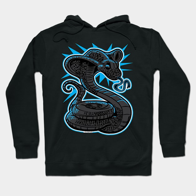 Black Cobra Strike Hoodie by eShirtLabs